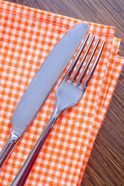 Tenedor y cuchillo —  Fotos de Stock