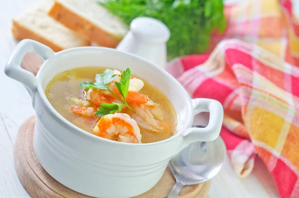 Shrimp soup — Stock Photo, Image