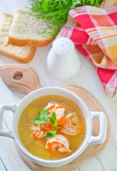 Sopa de camarones — Foto de Stock