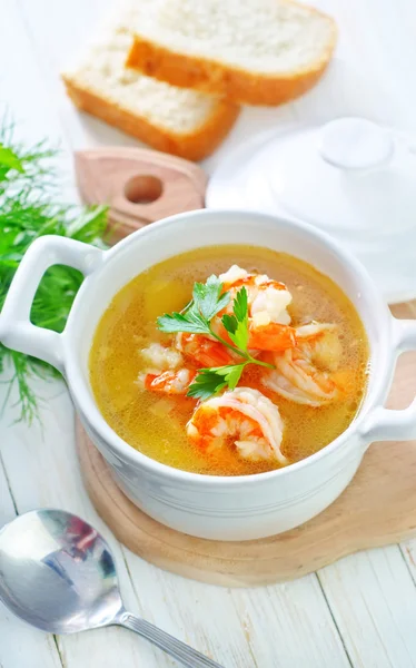 Креветочный суп — стоковое фото