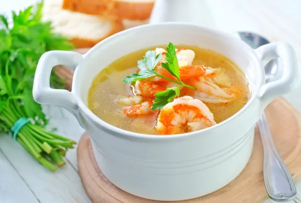 Sopa de camarão — Fotografia de Stock