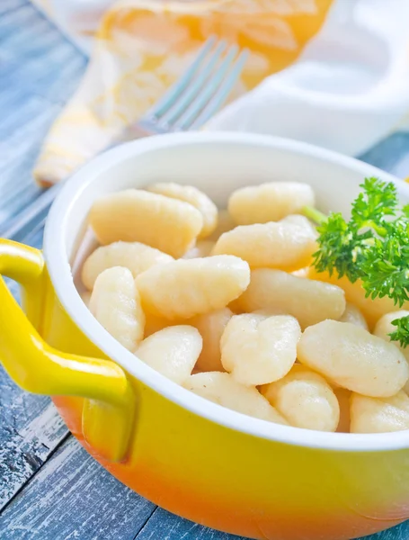 Gnocchi v misce — Stock fotografie