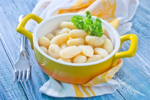 Gnocchi in bowl — Stock Photo, Image