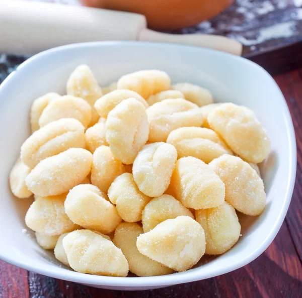 Gnocchi in bowl — Stock Photo, Image