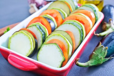 Uncoocked ratatuille