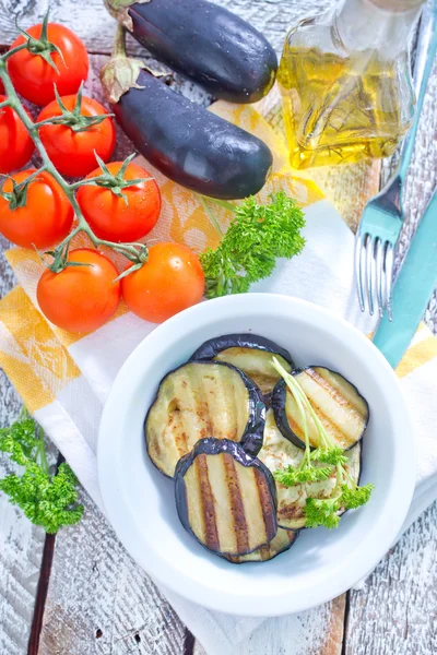 Berinjelas fritas — Fotografia de Stock