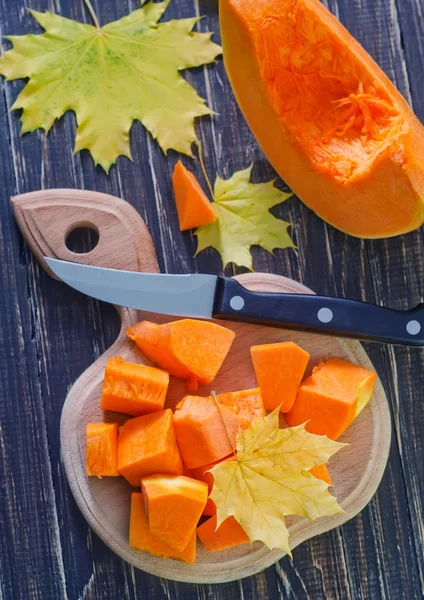 Calabaza cortada — Foto de Stock