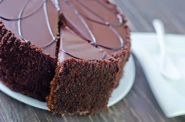 Schokoladenkuchen — Stockfoto