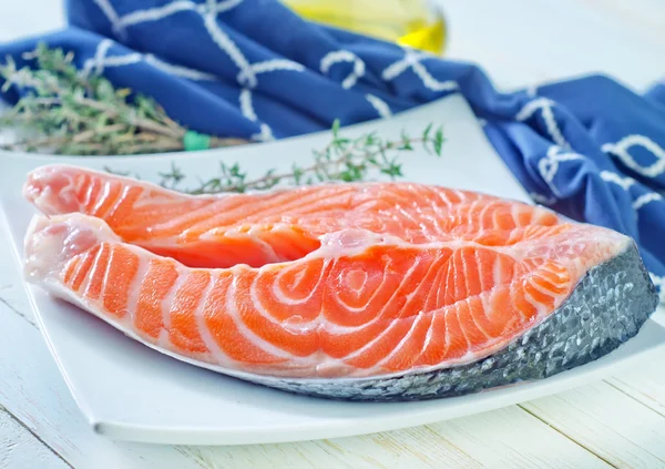 Raw salmon — Stock Photo, Image