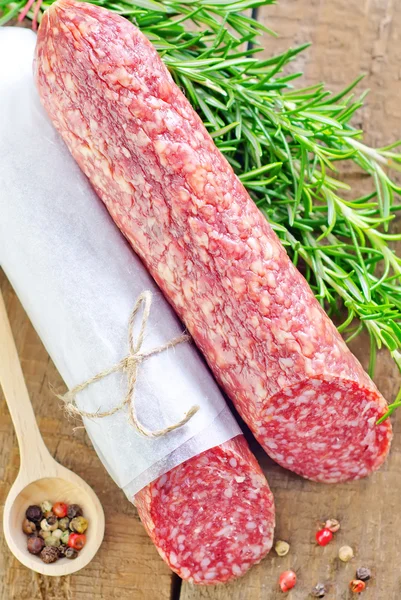 Salame saboroso — Fotografia de Stock