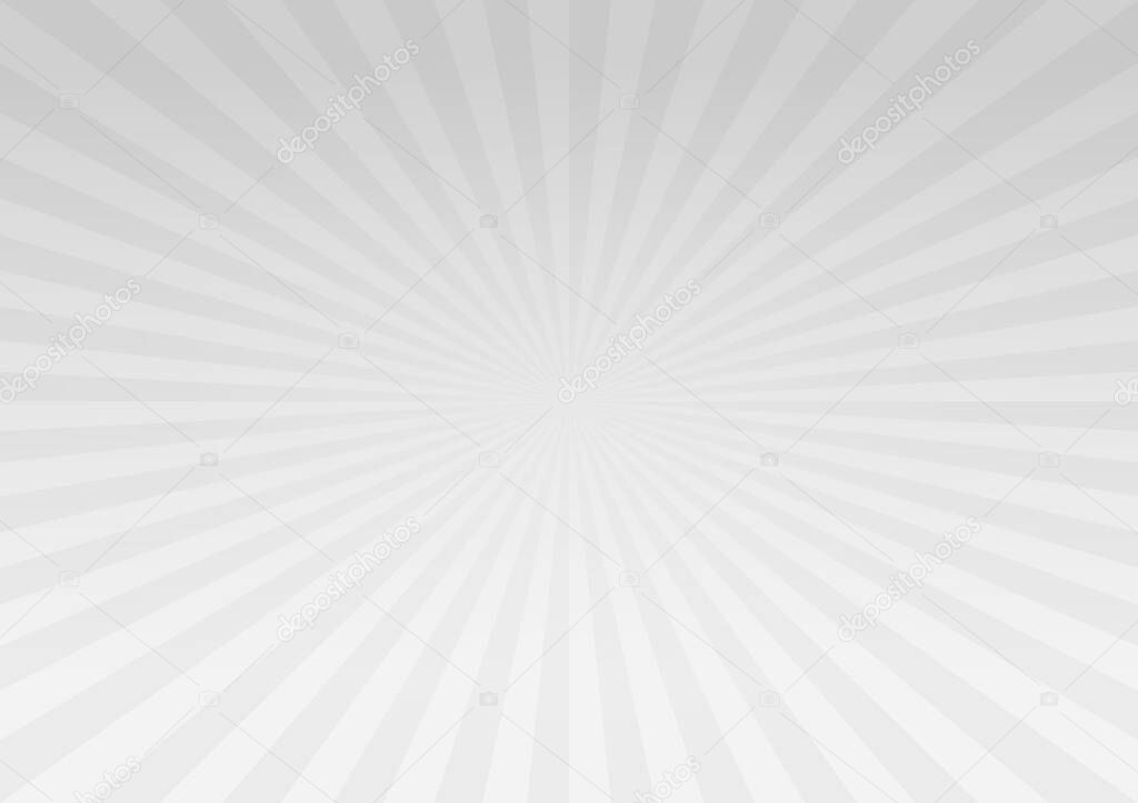 Abstract light Gray White gradient rays background. Vector ESP 10 cmyk