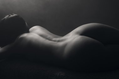 Güzel bir genç kadının portresi.