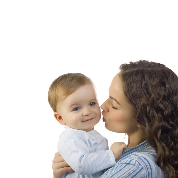 Happy mother with baby — Stock Photo, Image