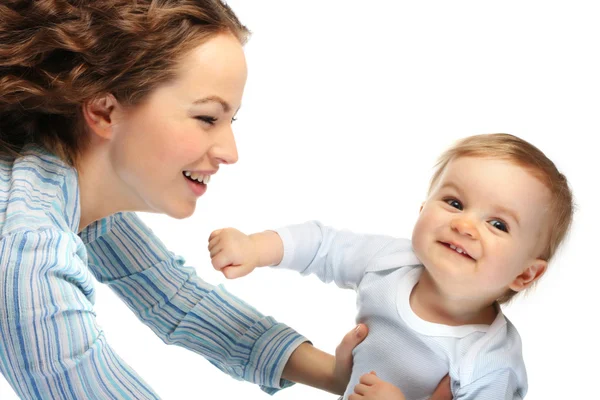 Happy mother with son — Stock Photo, Image