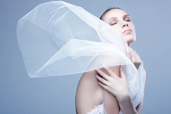 Belle jeune femme. Studio photo — Photo