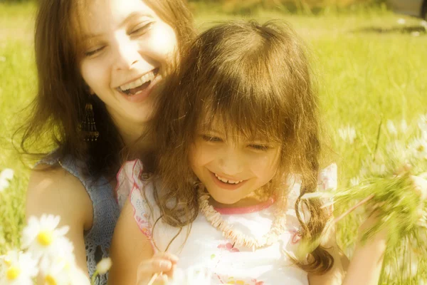 Moeder met dochter — Stockfoto