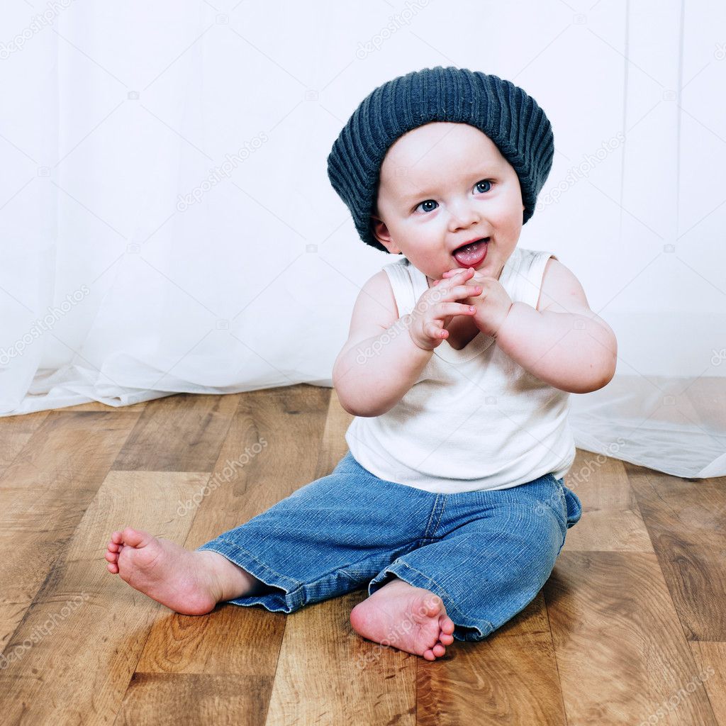 portrait of adorable baby