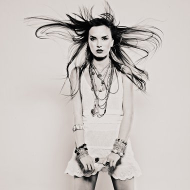 güzel bir kız ile Bijuteri