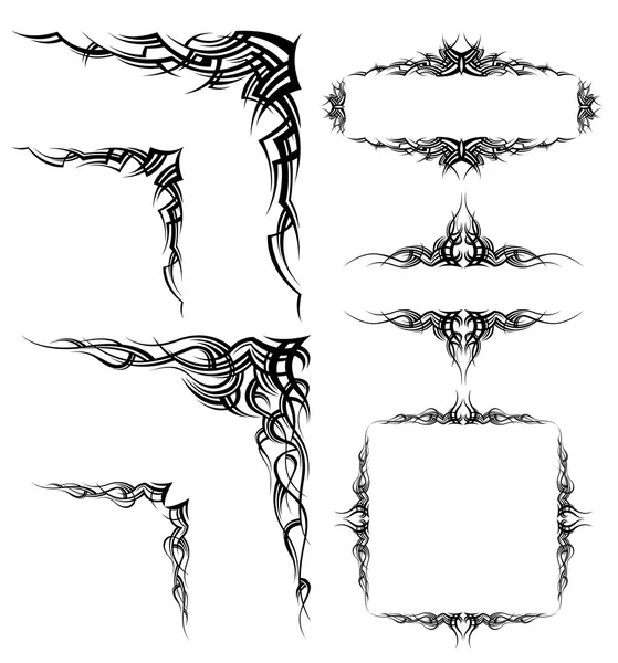 Ornamenterade ramar — Stock vektor