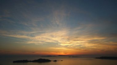 na zonsondergang hemel, time-lapse