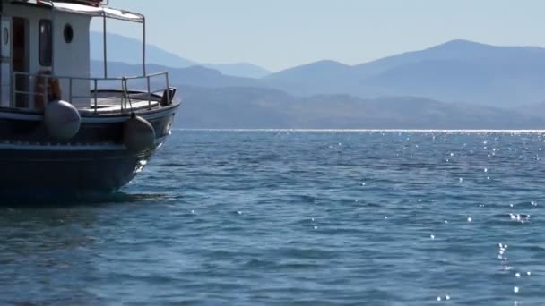 Barco y mar — Vídeos de Stock