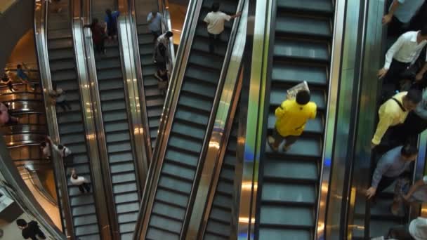 Escalators — Stock video