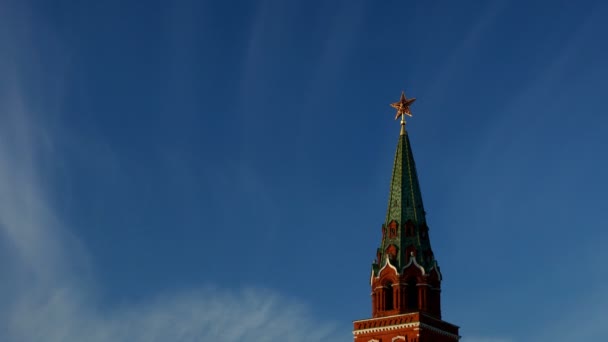 Moscow kremlin toren — Stockvideo