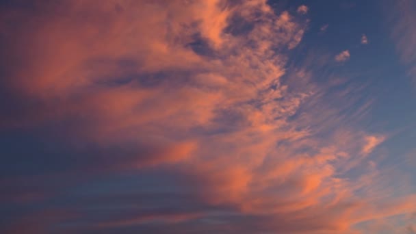 Zonsondergang wolken — Stockvideo