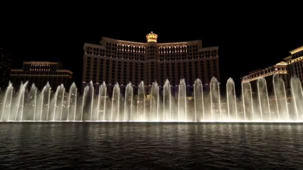 Fountains show in Las Vegas — Stock Video