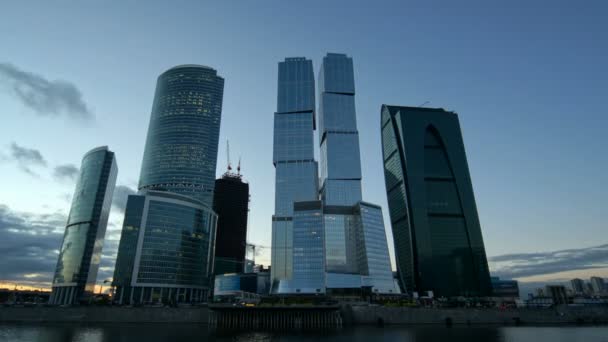 Moskva city — Stockvideo