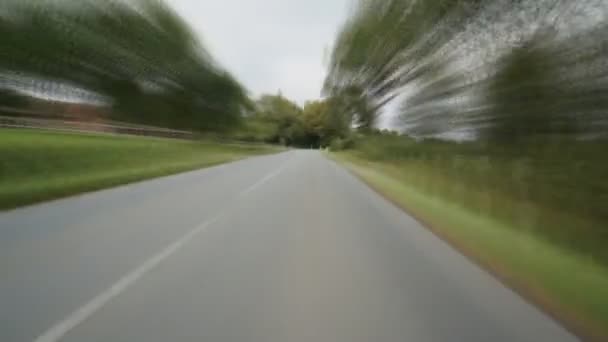 Drivin on side road in Germany — Stock Video