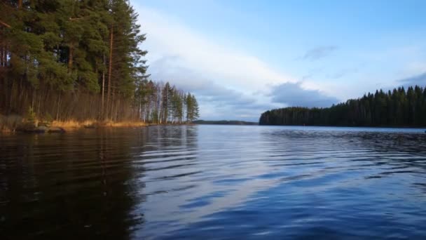 Lago in Finlandia — Video Stock