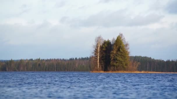 Lake in Finland — Stockvideo