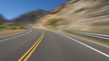 Driving in Yosemite, time-lapse