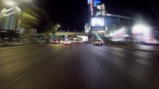 Conducir en Las Vegas Strip — Vídeo de stock