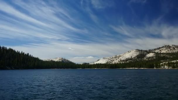 Lago Tenaya, time-lapse — Video Stock