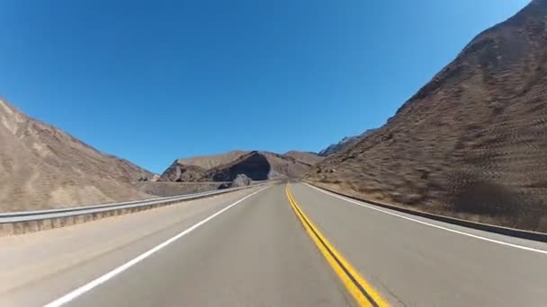 Leaving Death Valley, time-lapse — Stock video