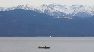 panoramik manzaralı forggensee Gölü, Almanya
