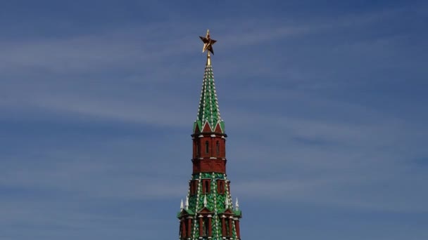 Torre del Kremlin de Moscú — Vídeo de stock