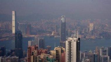 hong Kong'un panoramik görünüm