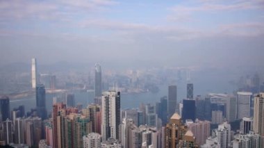 hong Kong'un panoramik görünüm