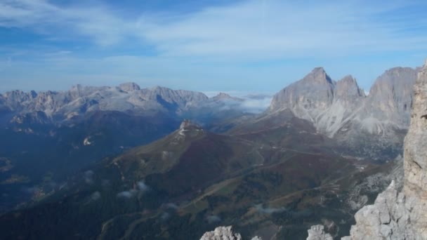 Alpes italianos Dolomitas — Vídeos de Stock