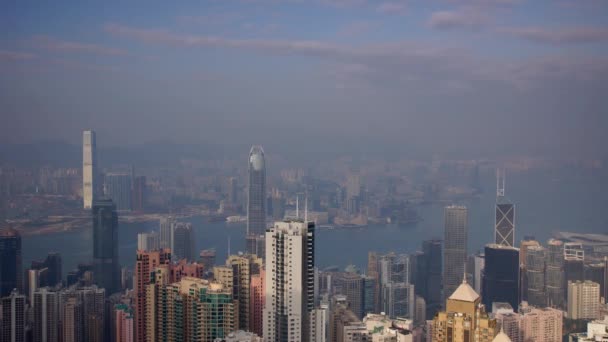 Panoramic view of Hong Kong — Stock Video