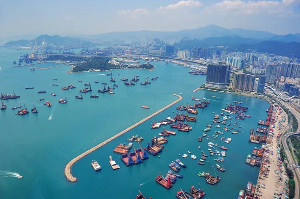 Hong Kong vista aerea — Foto Stock