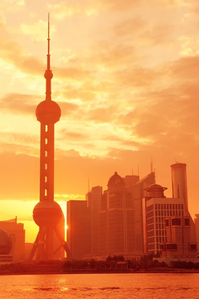 上海の朝の日の出 — ストック写真