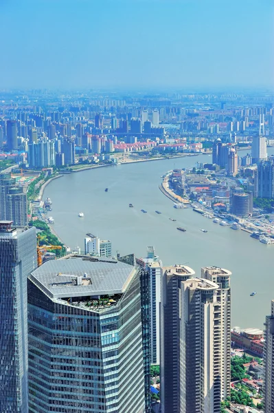 Shanghai aérien dans la journée — Photo