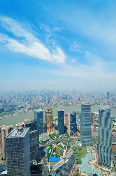 Shanghai aerial — Stock Photo, Image