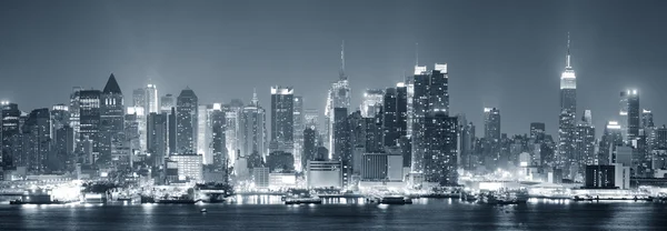 New York Manhattan noir et blanc — Photo