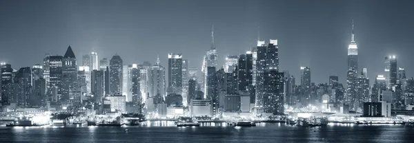 New York'un manhattan siyah ve beyaz Stok Fotoğraf