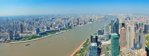 Panorama aéreo de Shanghai — Foto de Stock